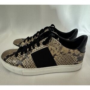M. Gemi Woman's The Volata Snakeskin Print‎ Leather Sneaker Size IT37 US 7